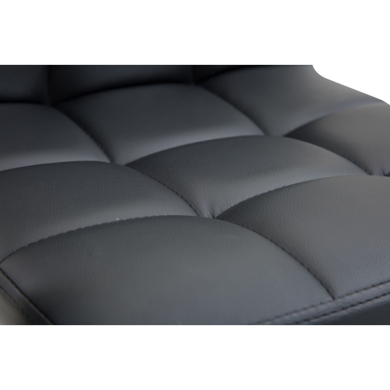 Silla de oficina Lucy V2 en piel sintética negra