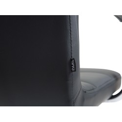 Silla de oficina Lucy V2 en piel sintética negra