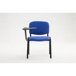 Silla Ken con mesa plegable en tela azul