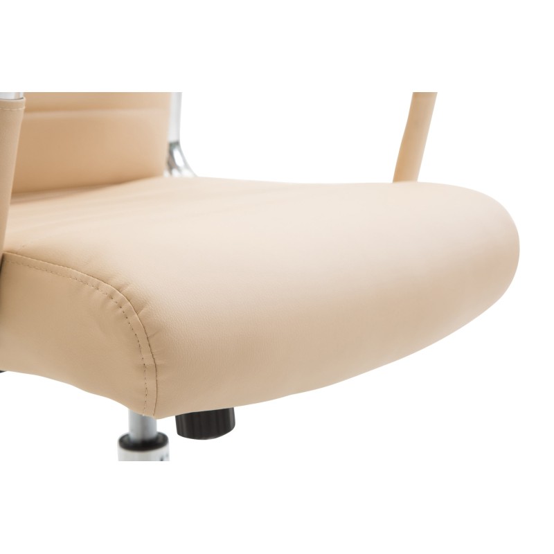 Silla de oficina Columbus color crema