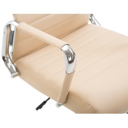 Silla de oficina Columbus color crema