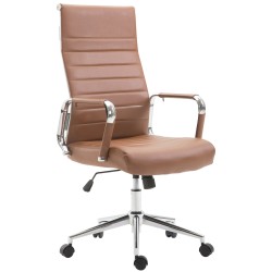 Silla de oficina Columbus marrón claro