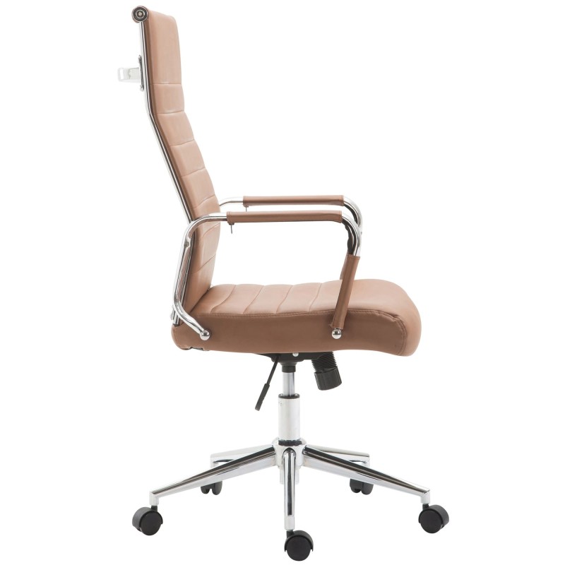 Silla de oficina Columbus marrón claro