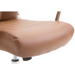 Silla de oficina Columbus marrón claro