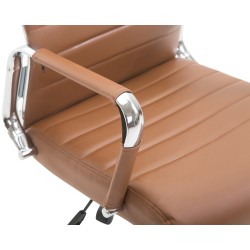 Silla de oficina Columbus marrón claro