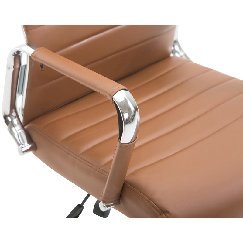 Silla de oficina Columbus marrón claro