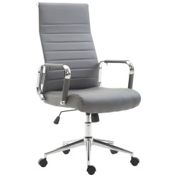 Silla de oficina gris Columbus