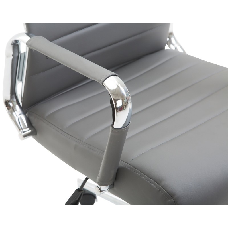 Silla de oficina gris Columbus