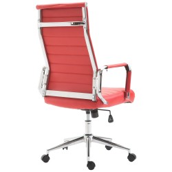 Silla de oficina roja Columbus