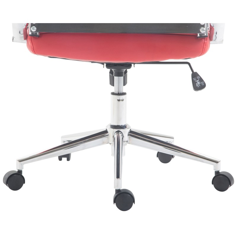 Silla de oficina roja Columbus