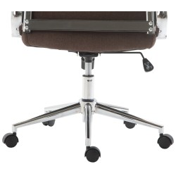 Silla de oficina Columbus en tela marrón