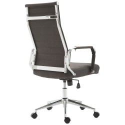 Silla de oficina Columbus en tela gris oscuro