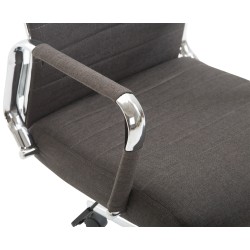 Silla de oficina Columbus en tela gris oscuro