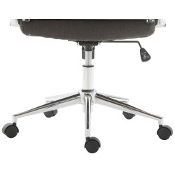 Silla de oficina Columbus en tela gris oscuro