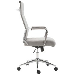 Silla de oficina Columbus en tela gris