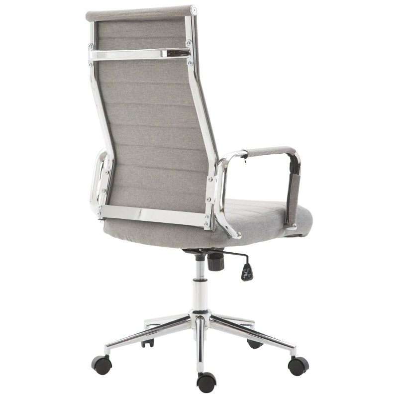 Silla de oficina Columbus en tela gris