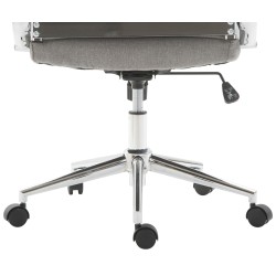 Silla de oficina Columbus en tela gris