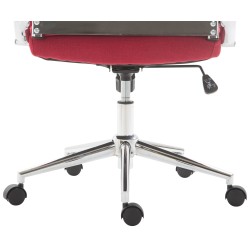 Silla de oficina Columbus en tela roja