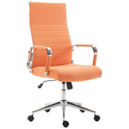 Silla de oficina Columbus en tela naranja