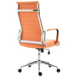 Silla de oficina Columbus en tela naranja