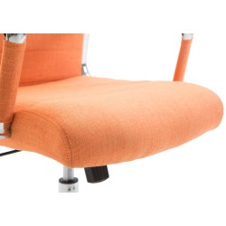 Silla de oficina Columbus en tela naranja