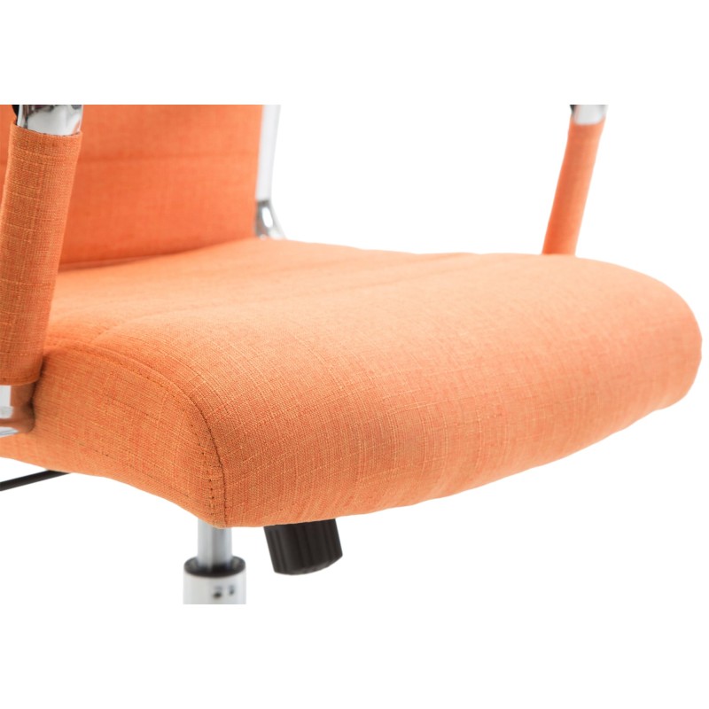 Silla de oficina Columbus en tela naranja