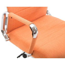 Silla de oficina Columbus en tela naranja