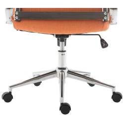 Silla de oficina Columbus en tela naranja