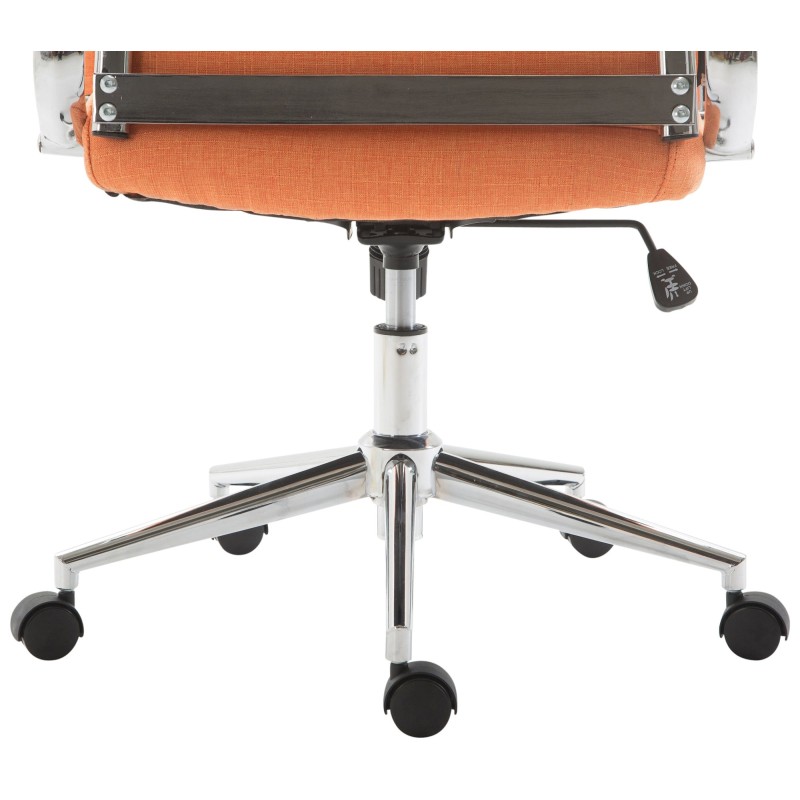 Silla de oficina Columbus en tela naranja