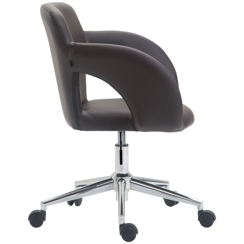 Silla de oficina marrón Edison