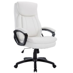 Silla de oficina blanca Platon