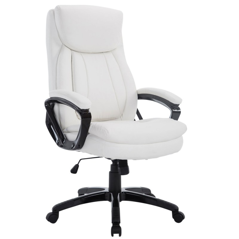 Silla de oficina blanca Platon