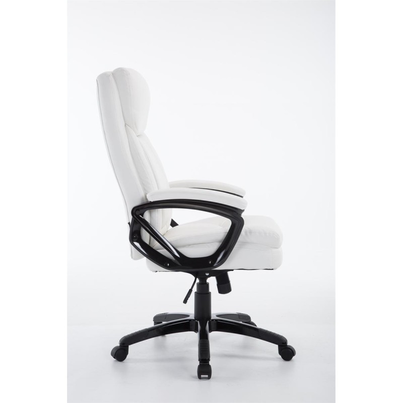 Silla de oficina blanca Platon