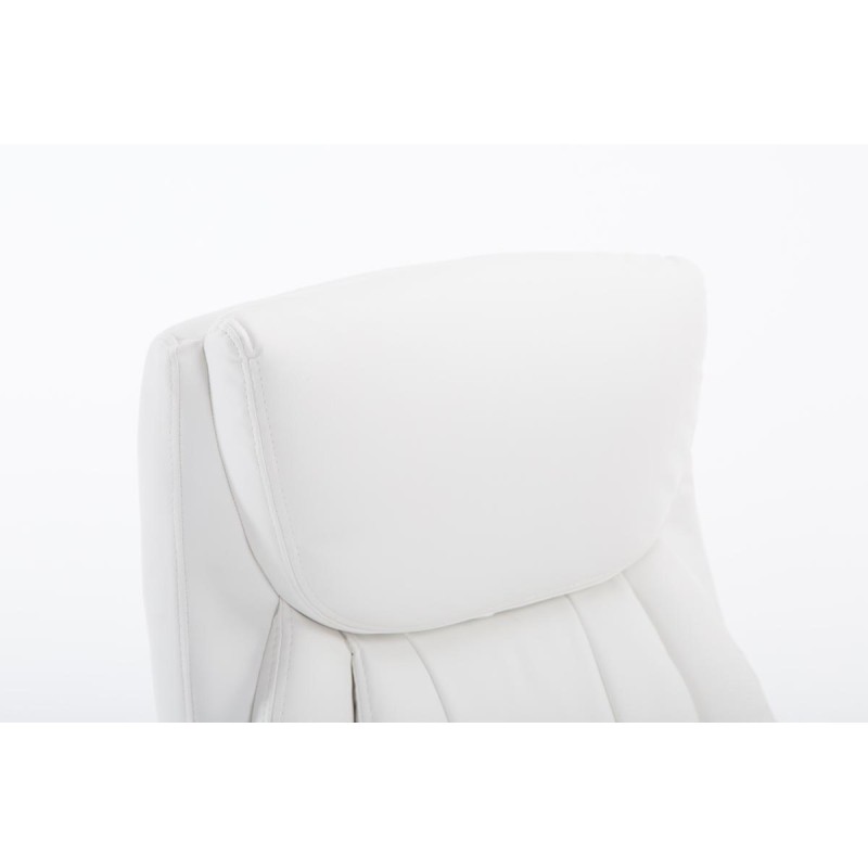 Silla de oficina blanca Platon