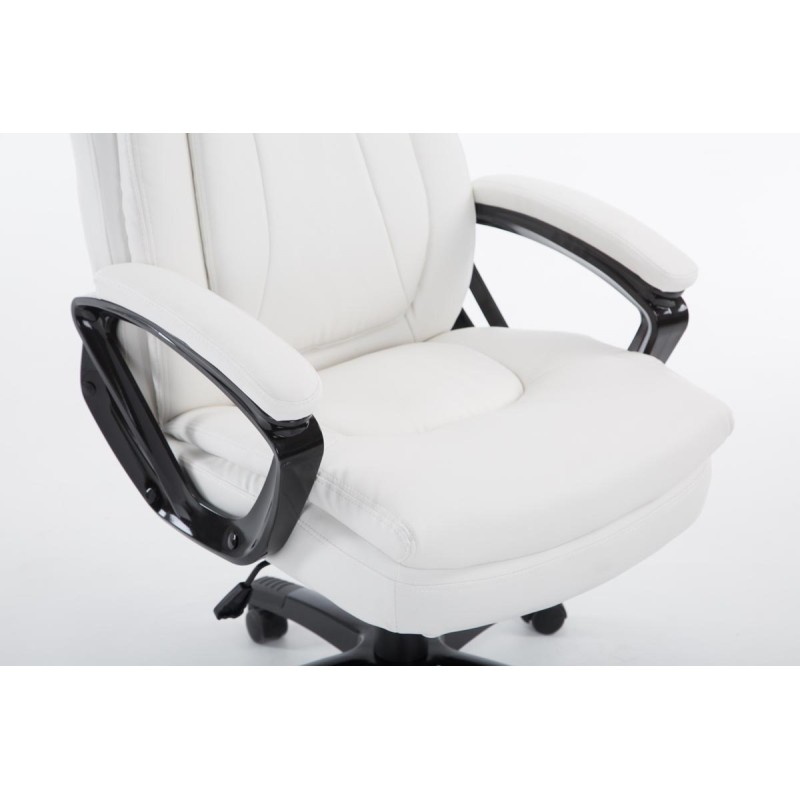 Silla de oficina blanca Platon