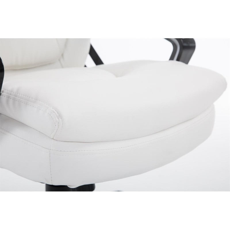 Silla de oficina blanca Platon