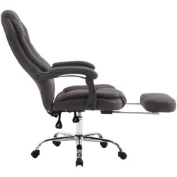 Silla de oficina Castle en tela gris oscuro