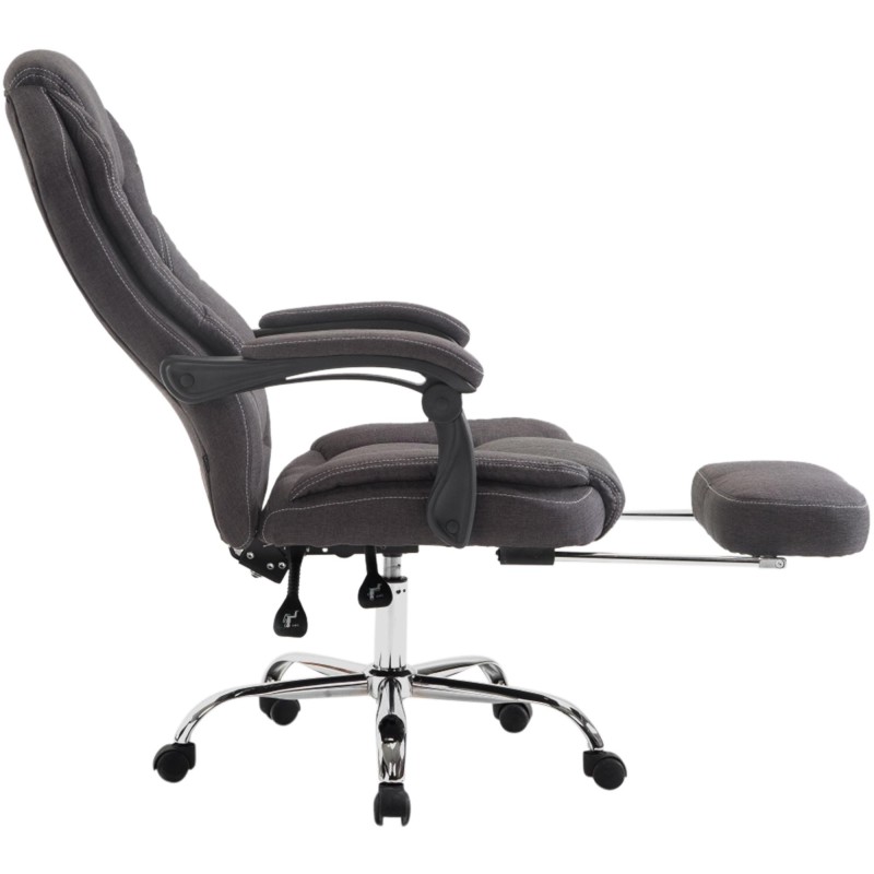 Silla de oficina Castle en tela gris oscuro