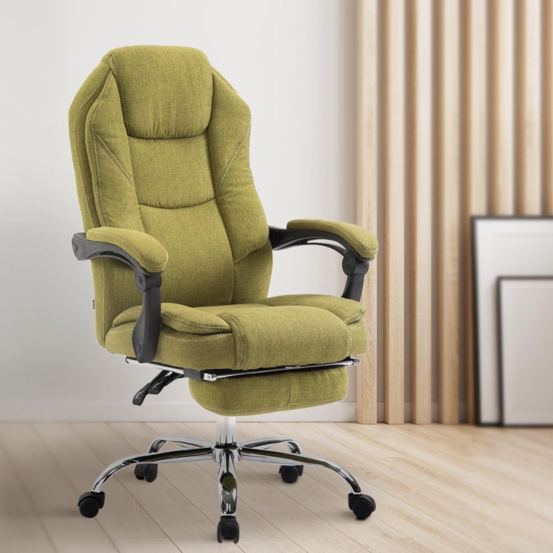 Silla de oficina Castle en tela verde
