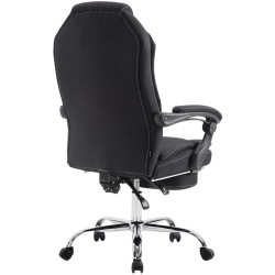 Silla de oficina Castle en tela negra