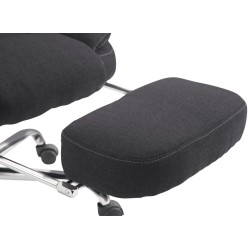 Silla de oficina Castle en tela negra