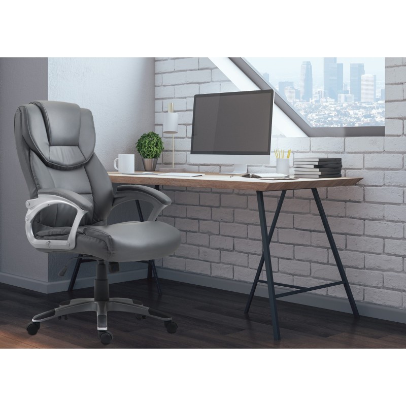 Silla de oficina gris Texas V2