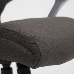 Silla de oficina Texas V2 en tela gris oscuro