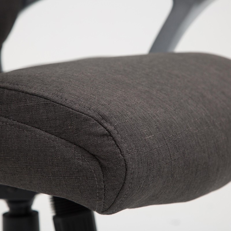 Silla de oficina Texas V2 en tela gris oscuro
