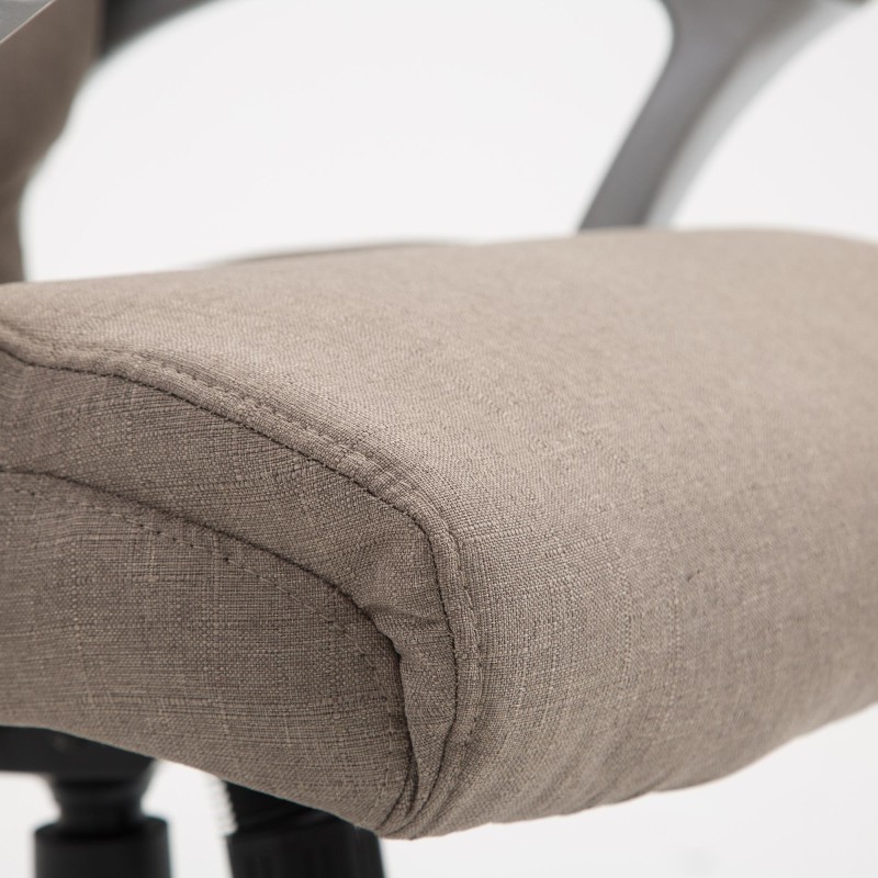 Silla de oficina Texas V2 en tela color topo