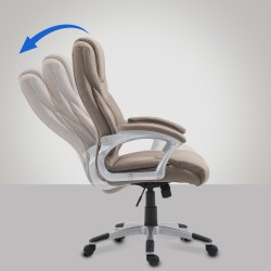 Silla de oficina Texas V2 en tela color topo