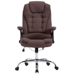 Silla de oficina Thor en tela marrón