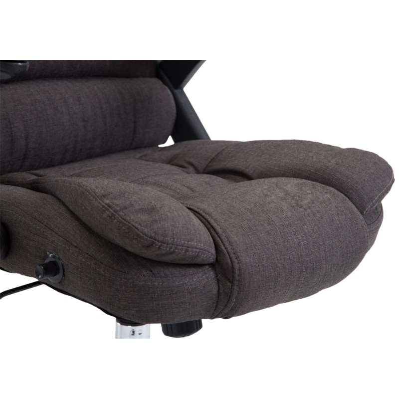 Silla de oficina Thor en tela gris oscuro