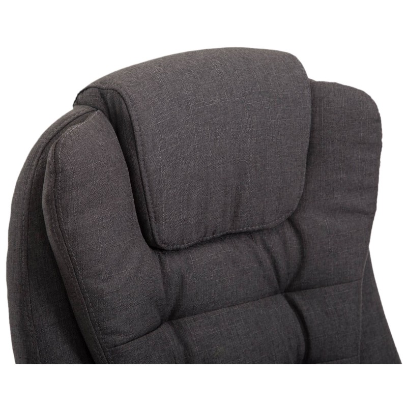 Silla de oficina Thor en tela gris oscuro