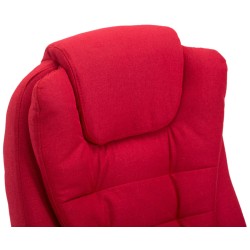 Silla de oficina Thor en tela roja